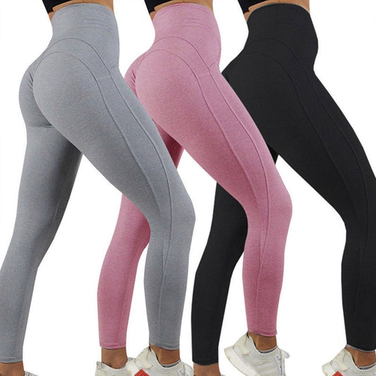 Vibrant Solid Color Workout Leggings