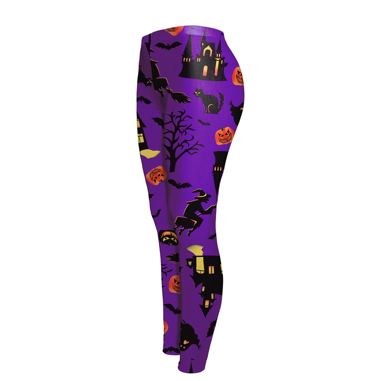 Festive Pumpkin Print Leggings