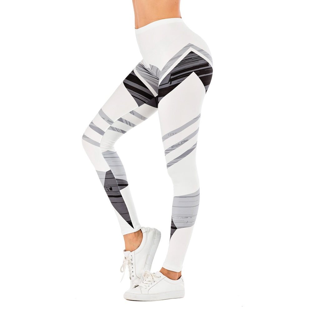 Stylish Printed Leggings for Outdoor Fitness and Yoga