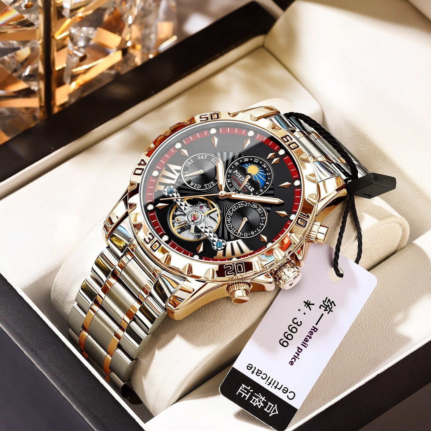 Elegant Automatic Men's Mechanical Timepiece