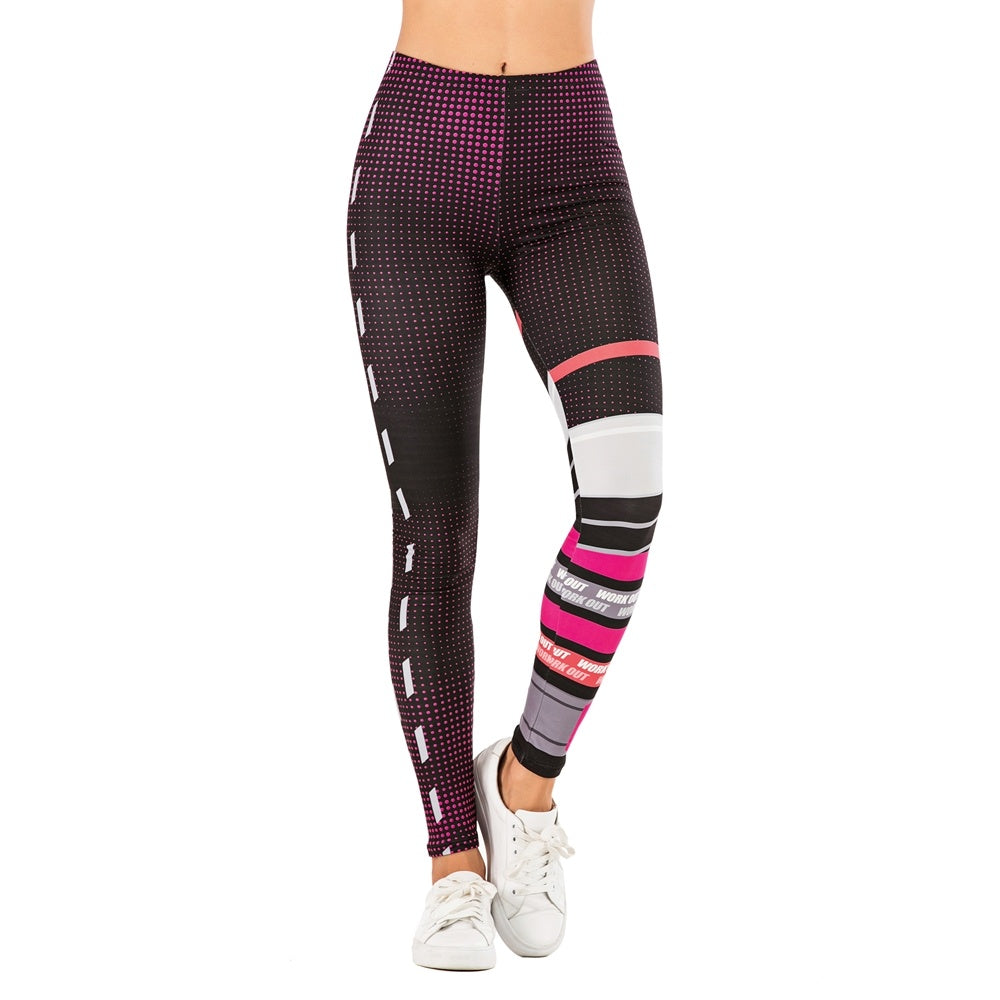 Stylish Printed Leggings for Outdoor Fitness and Yoga