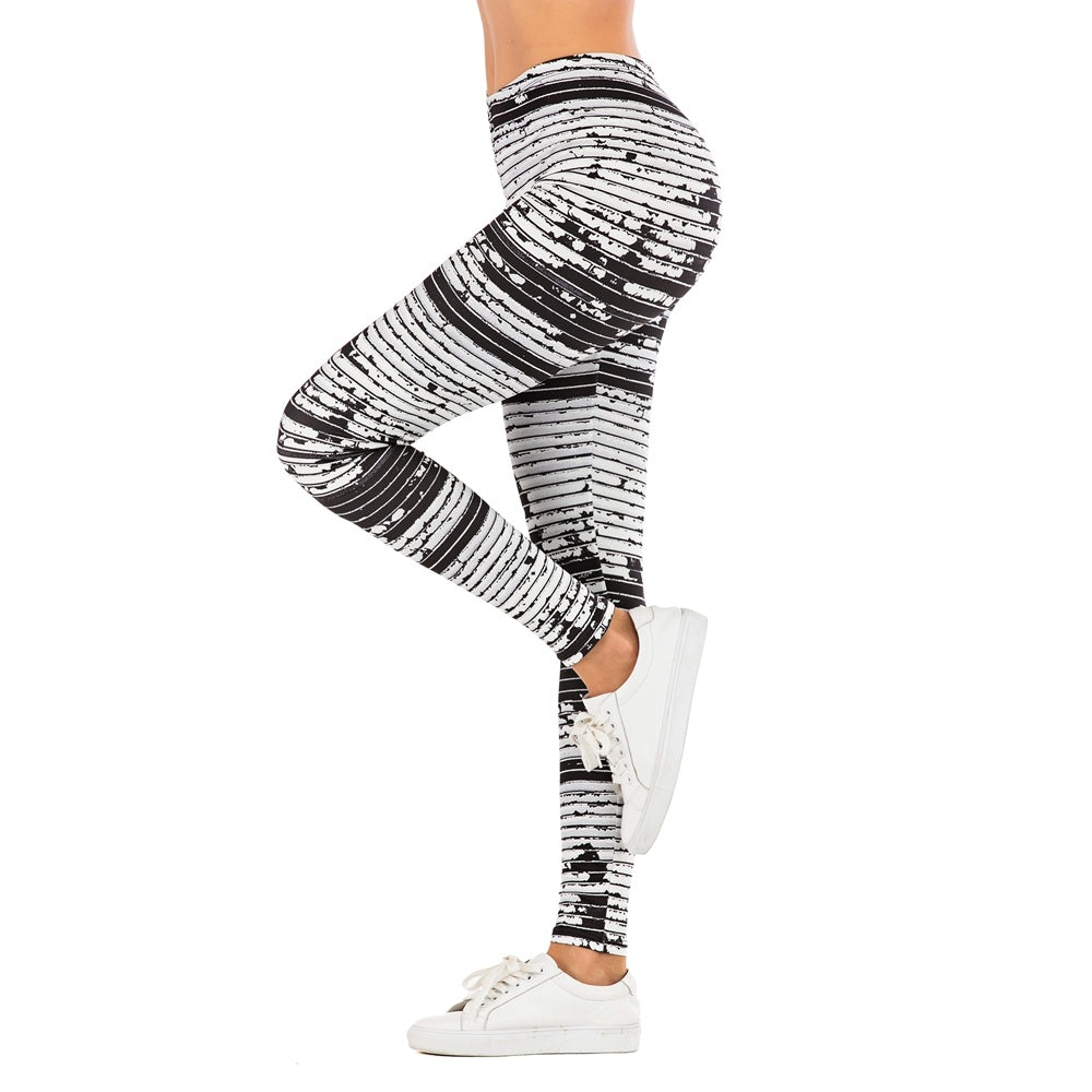 Stylish Printed Leggings for Outdoor Fitness and Yoga