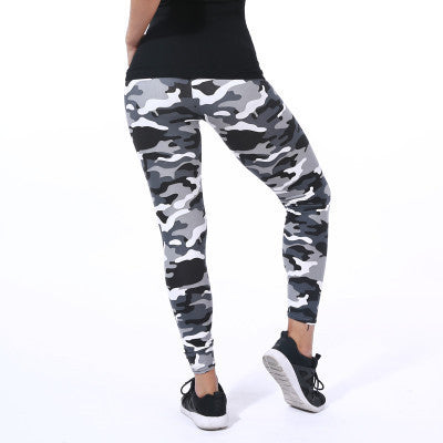 Trendy Camouflage Print Leggings