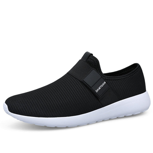 Men's Lightweight Slip-On Running Sneakers - Breathable Casual Sports Shoes for Gym and Outdoor Activities, Size 46-47