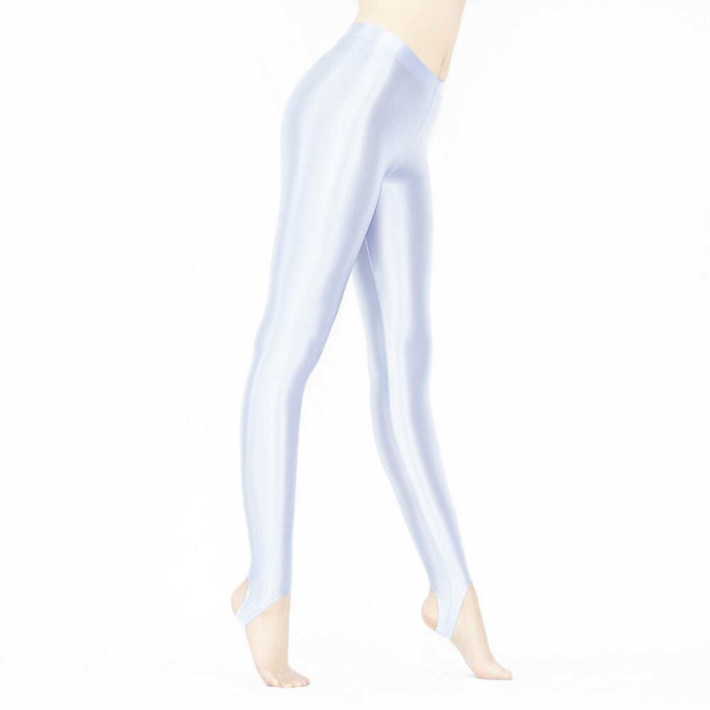 Women's Shiny Silky Elastic Leggings for Yoga and Fitness - Body Shaping Activewear