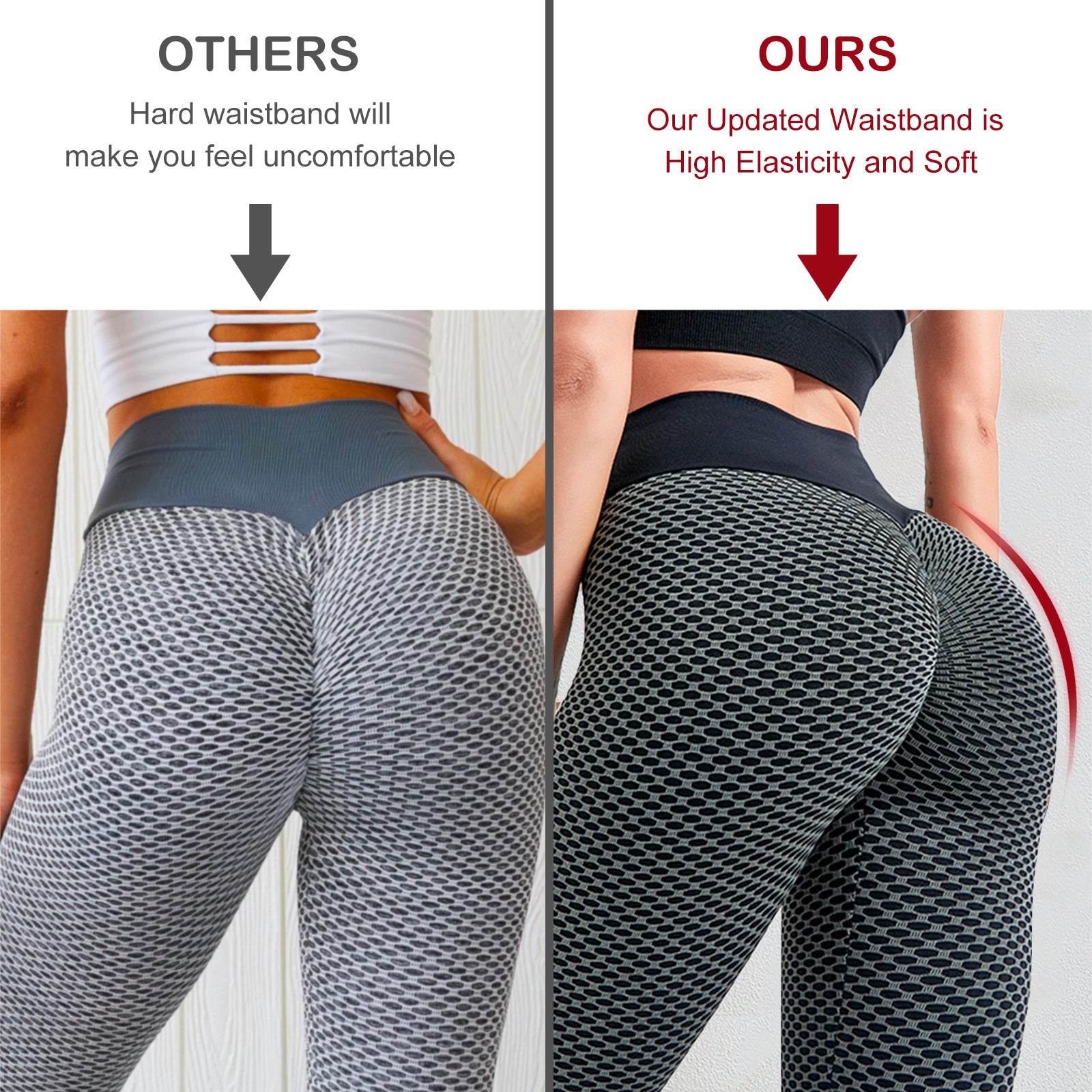 Plus Size Women's High Waist Yoga Leggings with Butt Lifting Effect - Flattering Tights for Every Workout