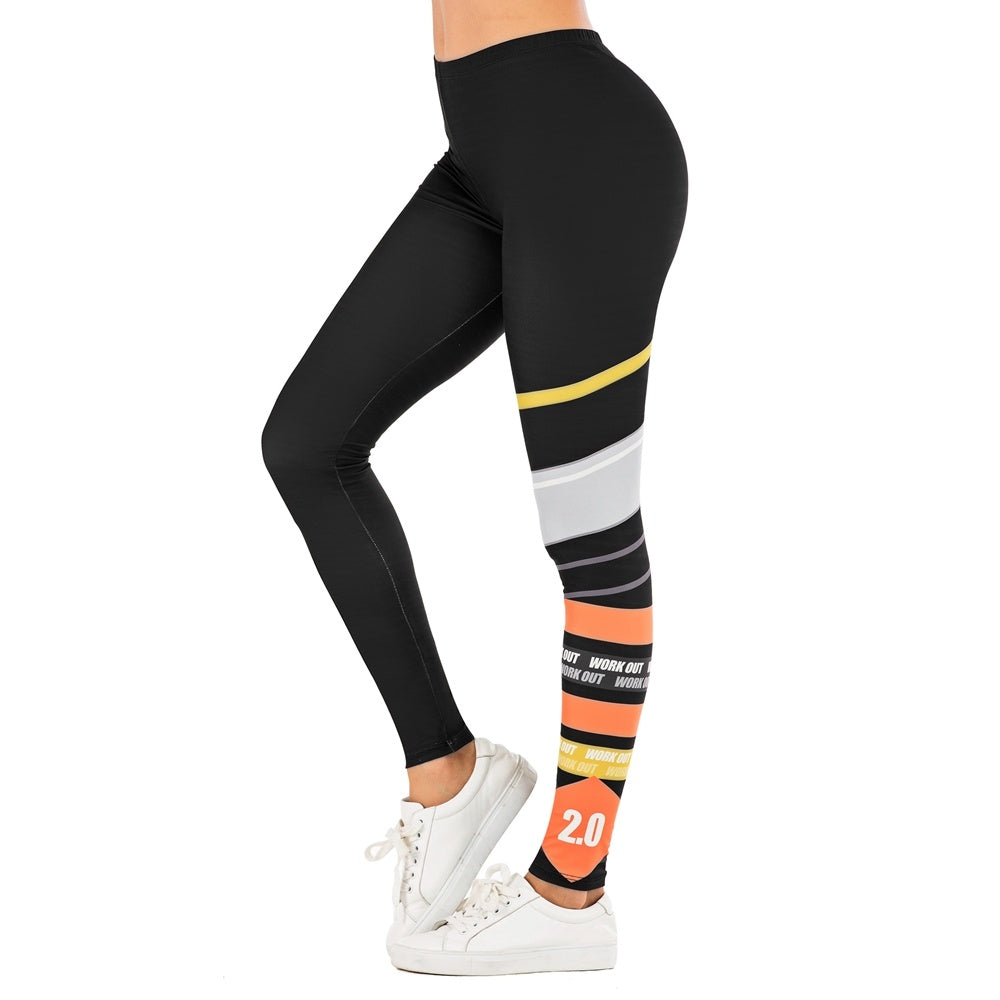 Stylish Printed Leggings for Outdoor Fitness and Yoga