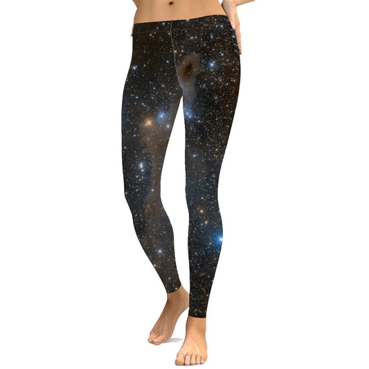 Celestial Nightscape Printed Leggings