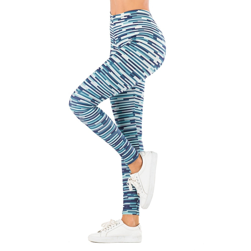 Stylish Printed Leggings for Outdoor Fitness and Yoga