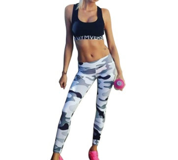 Camo Warrior High-Waist Fitness Leggings