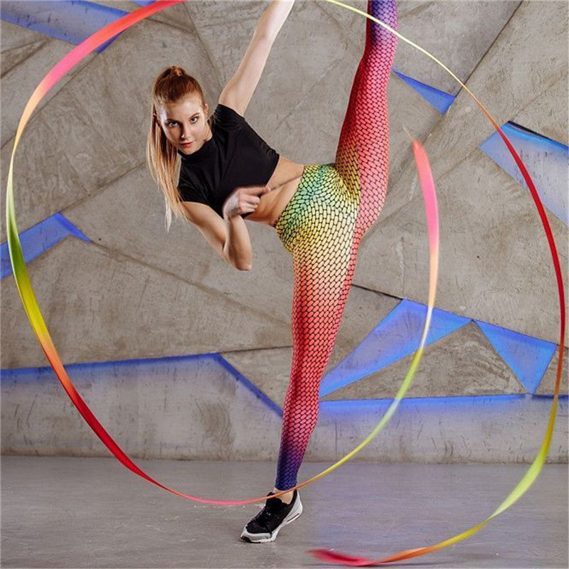 Gradient Flow Mesh Leggings