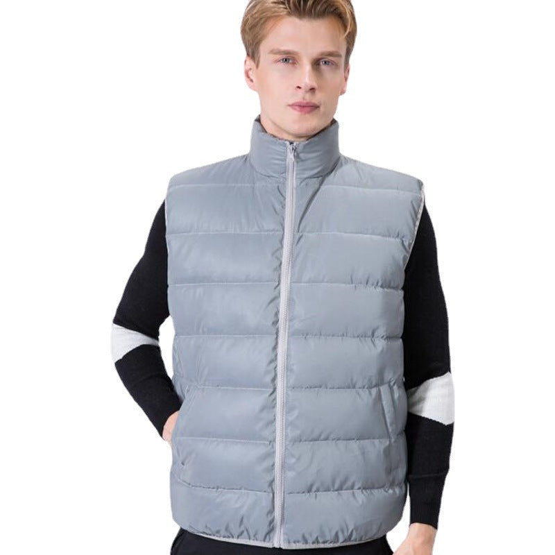 Men's Reflective Slim Fit Vest for Fall and Winter - Stylish Plus Size Outerwear