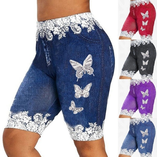 Vibrant Butterfly Pattern Leggings