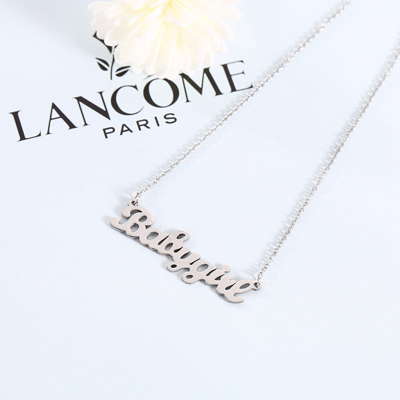 Elegant Water Wave Stainless Steel Necklace