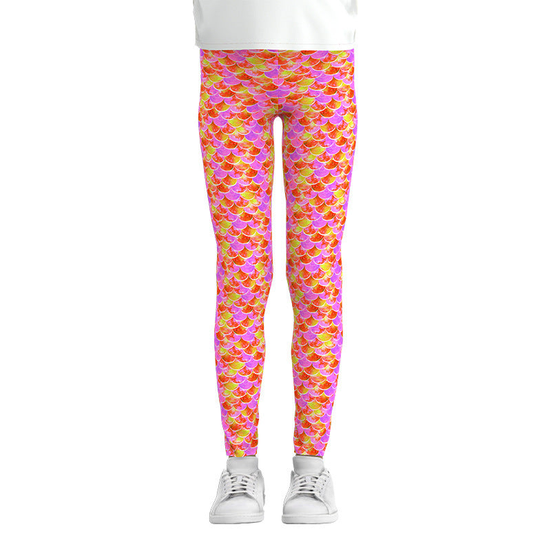 Stylish Digital Print Leggings for Girls - Comfortable Stretch Pants