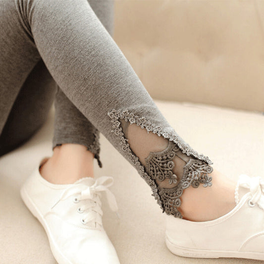 Chic Crochet Lace Leggings for Women