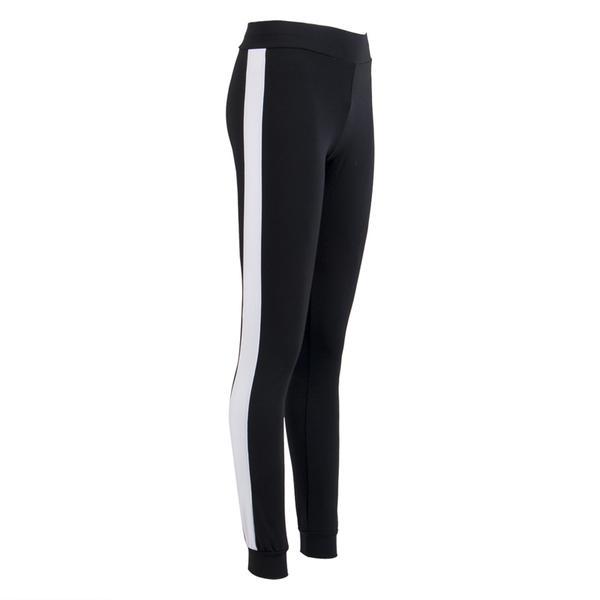 Sleek White Trim Active Leggings