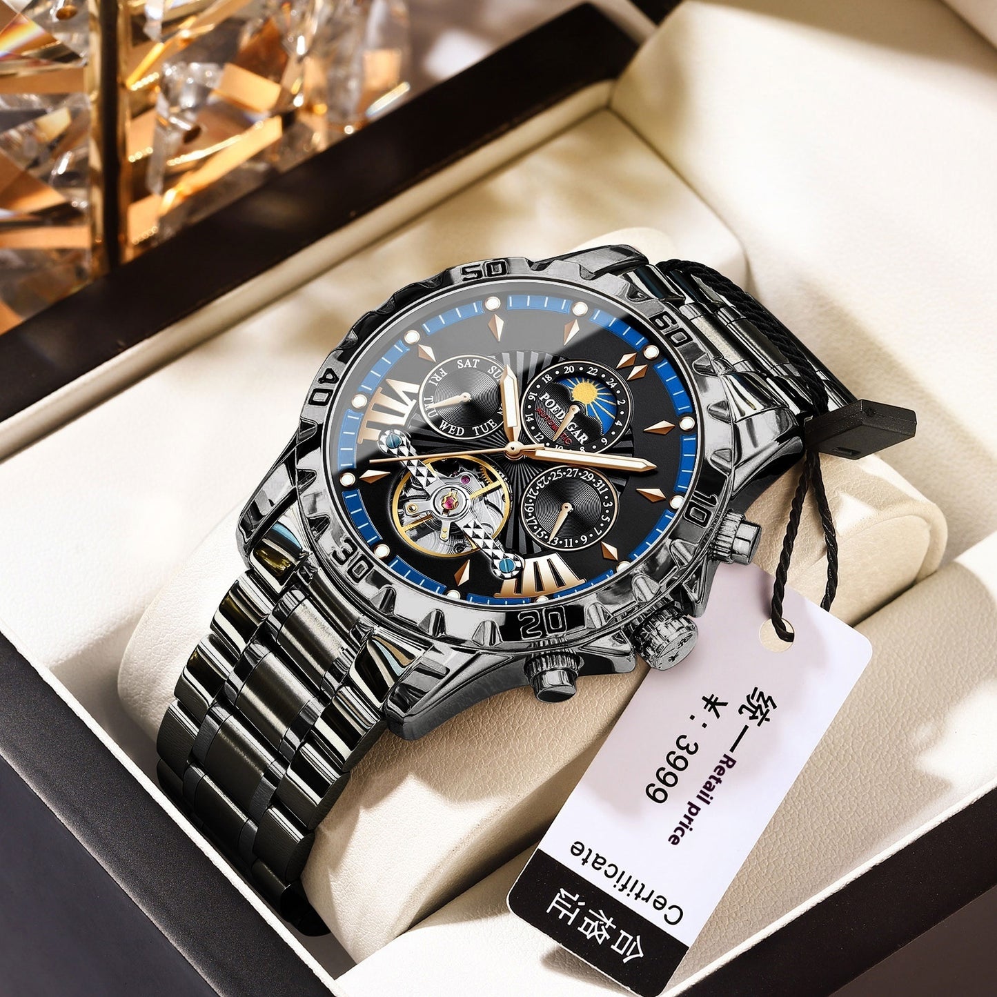 Elegant Automatic Men's Mechanical Timepiece