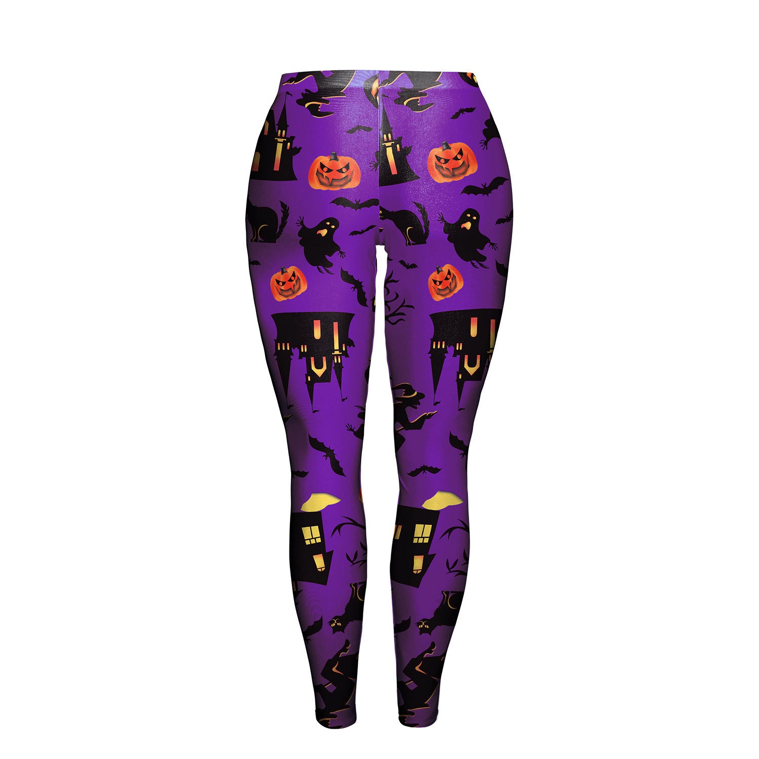 Festive Pumpkin Print Leggings