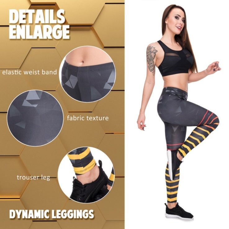 Stylish Striped Capri Yoga Leggings for Active Lifestyles