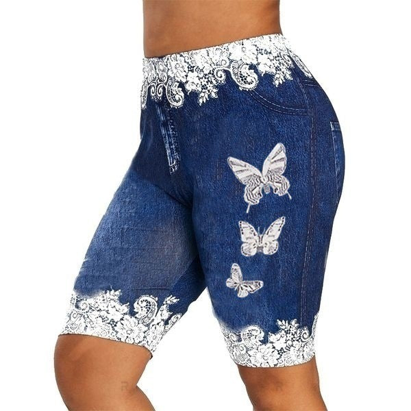 Vibrant Butterfly Pattern Leggings