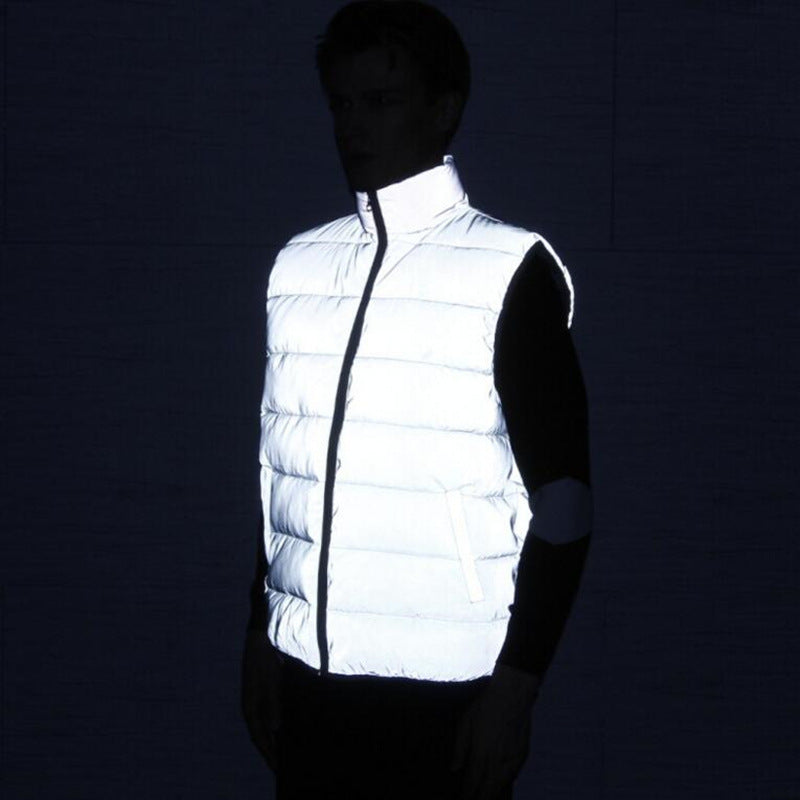 Men's Reflective Slim Fit Vest for Fall and Winter - Stylish Plus Size Outerwear