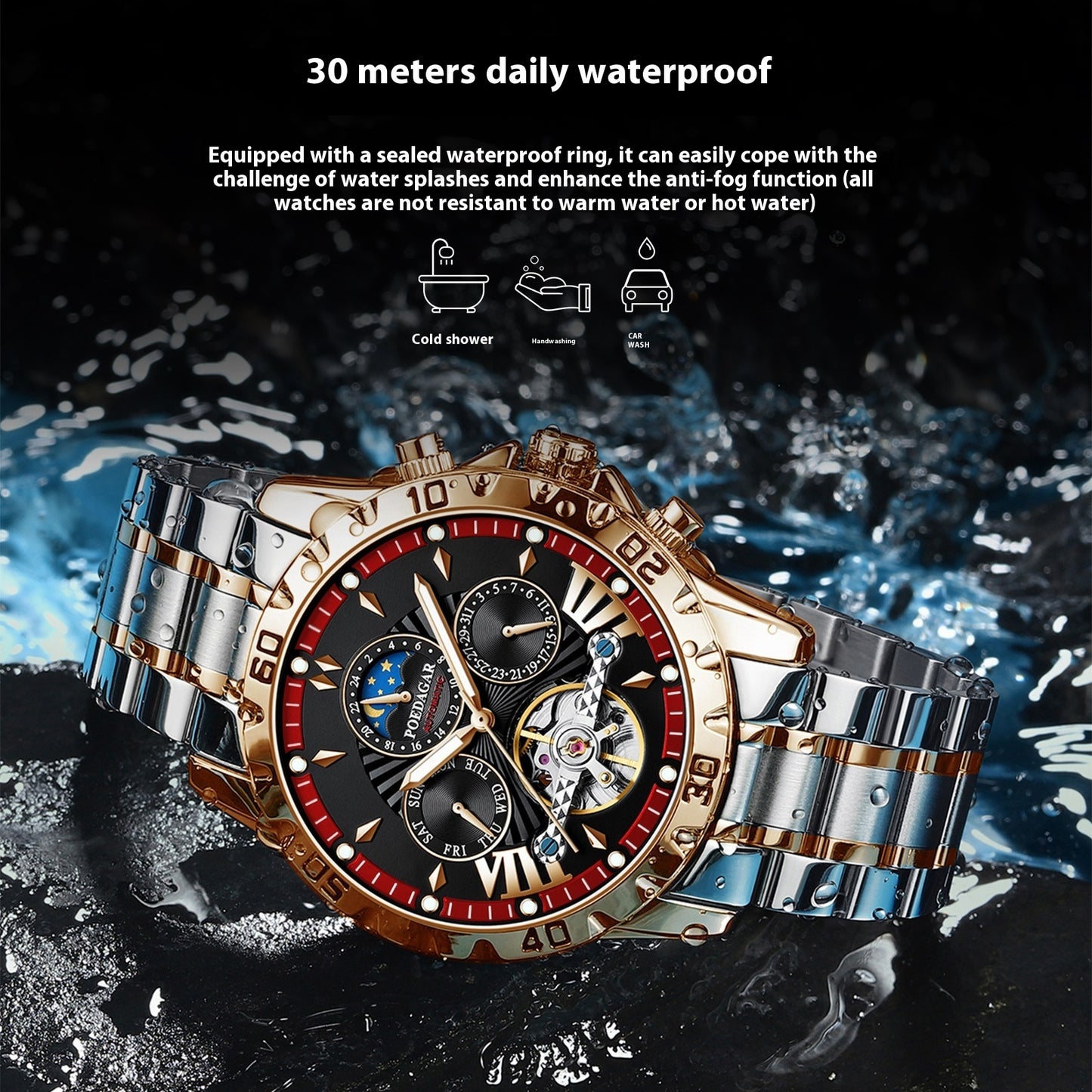 Elegant Automatic Men's Mechanical Timepiece