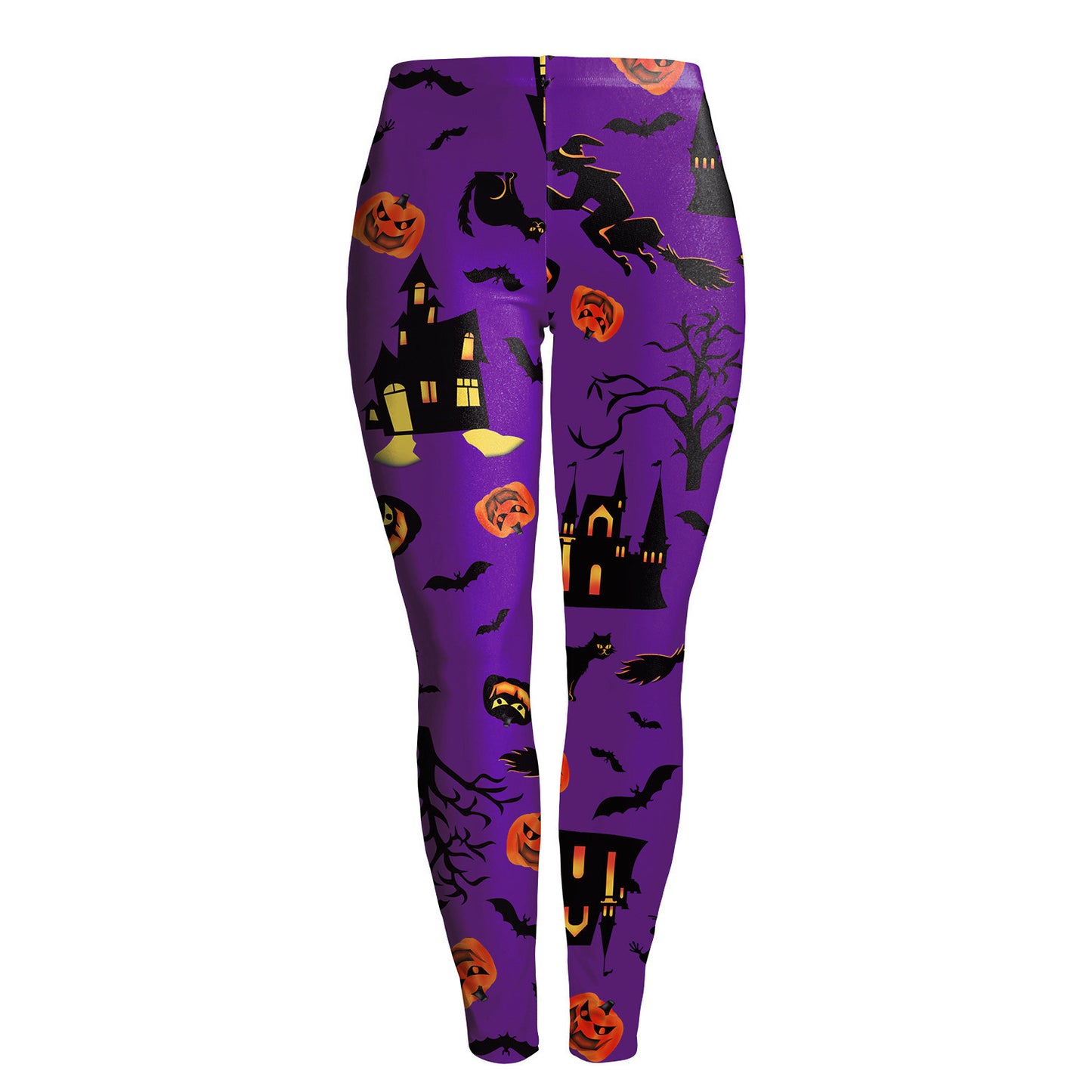 Festive Pumpkin Print Leggings