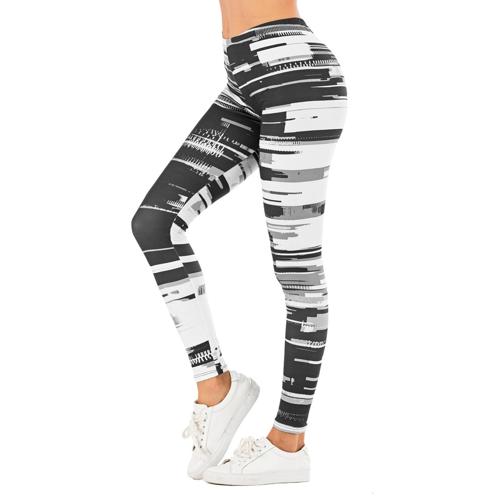 Stylish Printed Leggings for Outdoor Fitness and Yoga