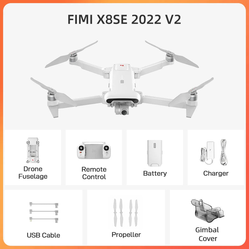 FIMI X8 Pro Professional Drone with Advanced 4K 3-Axis Gimbal and 15KM Transmission Range