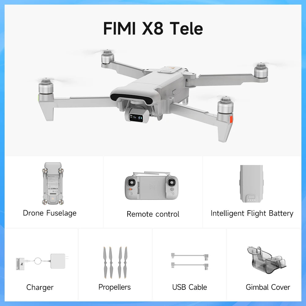 FIMI X8 Pro Professional Drone with Advanced 4K 3-Axis Gimbal and 15KM Transmission Range