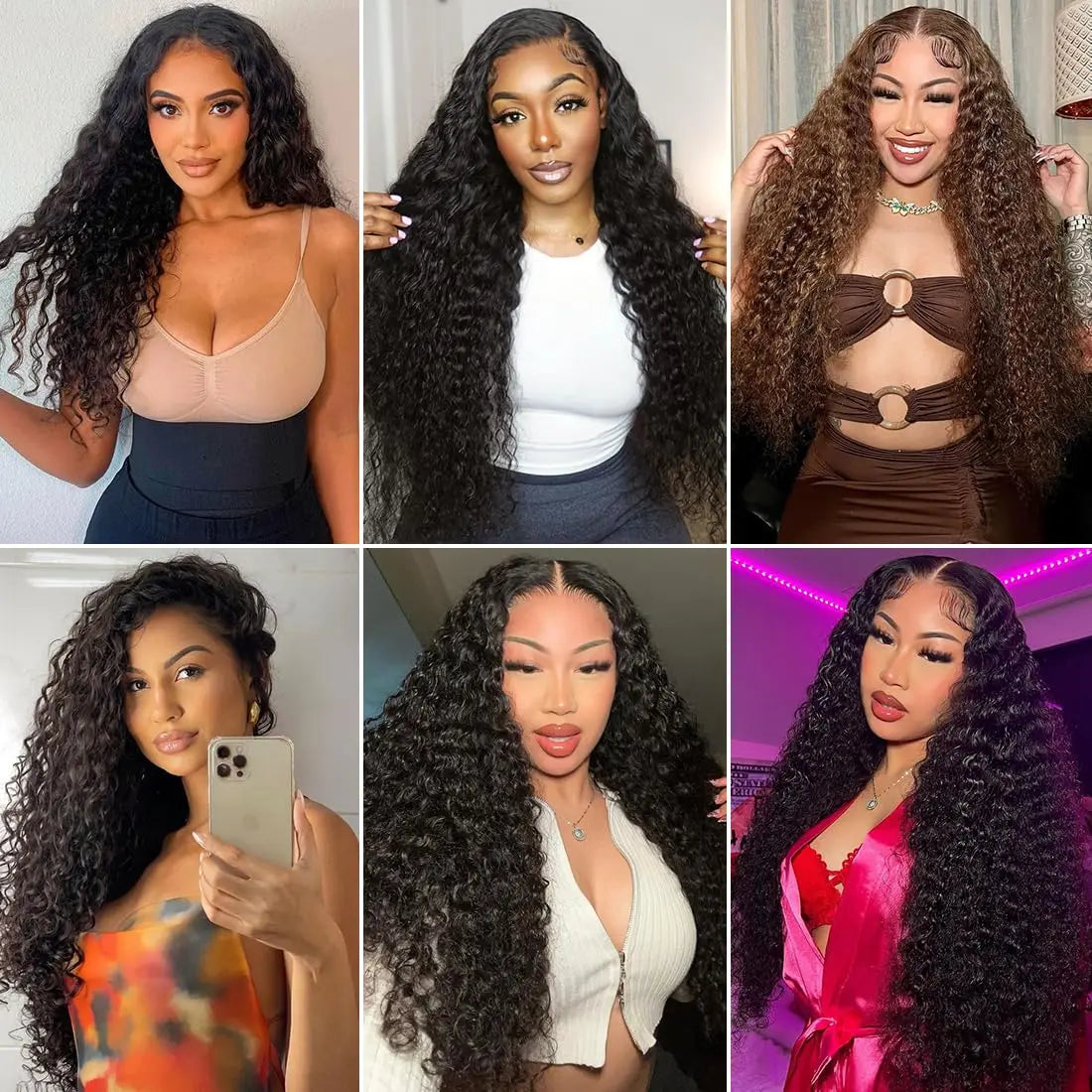 Deep Wave Brazilian Human Hair 13x4 Lace Frontal Wig - Pre-Plucked with Baby Hair and Transparent Lace in Natural Black