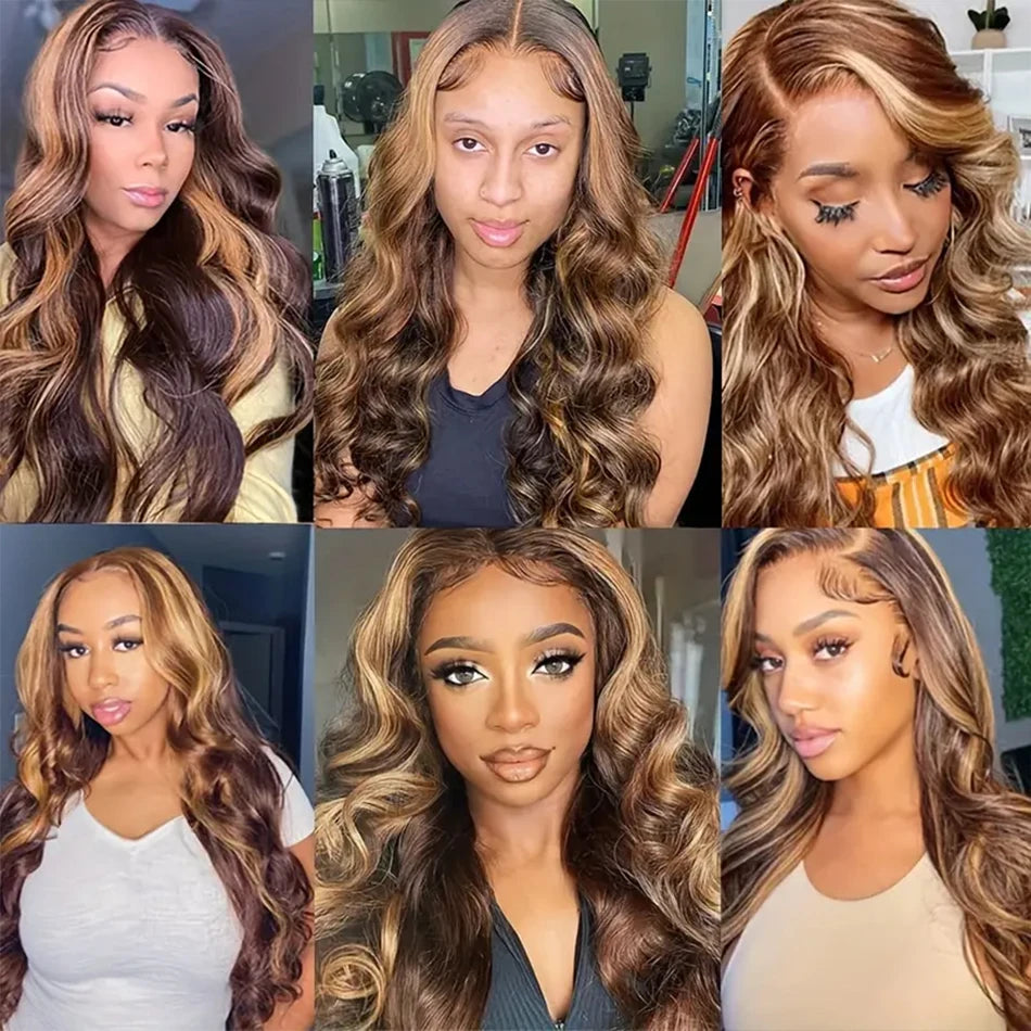 P4/27 Ombre Blonde Body Wave Brazilian Human Hair Bundles for Effortless Elegance