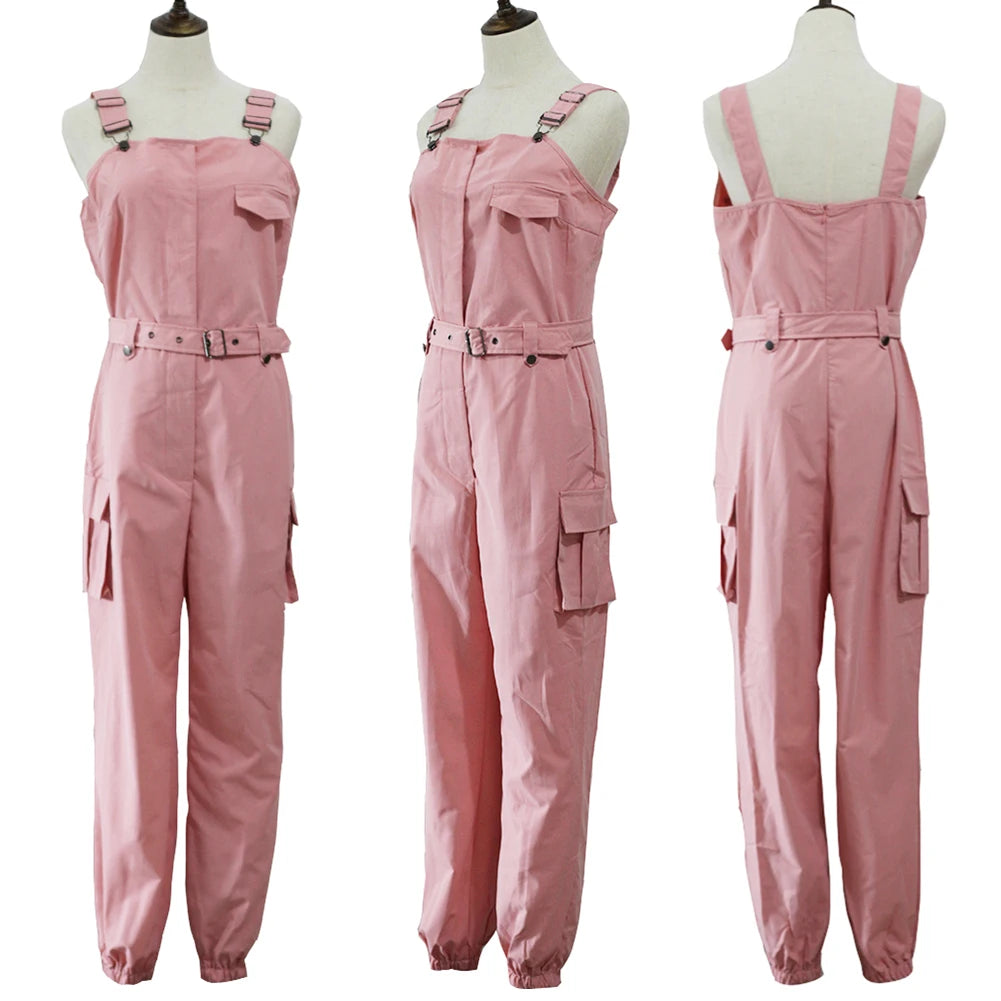 Chic Sleeveless Ankle-Tied Jumpsuit with Pockets for Women