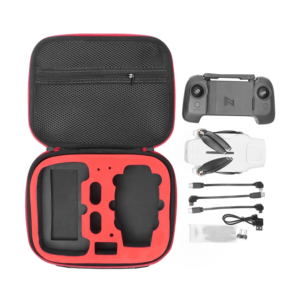 Nylon Shockproof Carrying Case for FIMI X8 Mini/Mini V2 Drone and Remote Controller with Accessory Storage