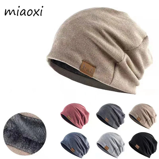 Trendy Unisex Winter Beanie Hat - Soft and Warm Skull Cap with Fashionable Letter Design