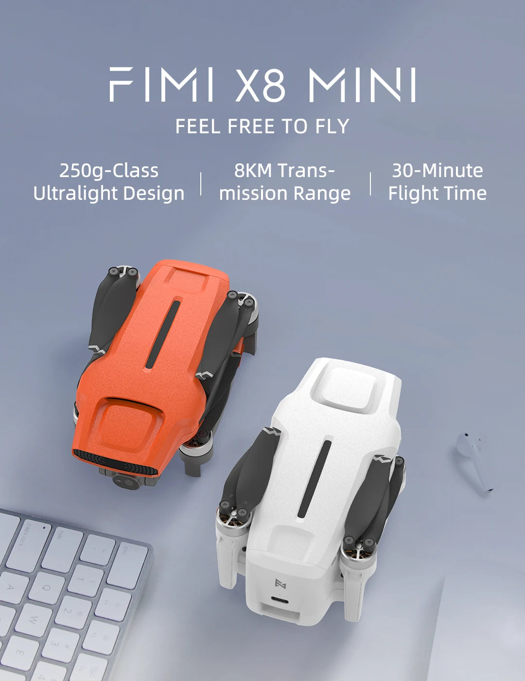 FIMI X8 Mini Pro 4K Ultra HD Drone with 5G FPV and Intelligent 3-Axis Gimbal Camera