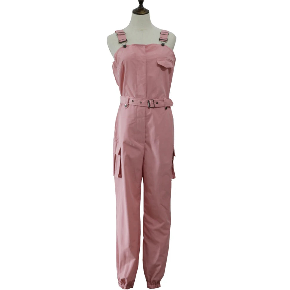 Chic Sleeveless Ankle-Tied Jumpsuit with Pockets for Women