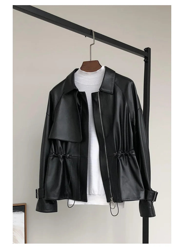 Tajiyane Genuine Leather Jacket Women Spring Autumn 2021 Real Sheepskin Coat Female Casual Jackets Chaqueta Cuero Mujer Pph4457