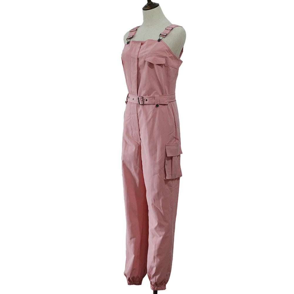 Chic Sleeveless Ankle-Tied Jumpsuit with Pockets for Women