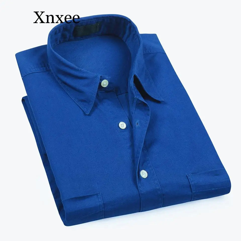 Xnxee Big & Tall Men's Summer Casual Cotton Shirts – Short Sleeve Relaxed Fit Woven Tops