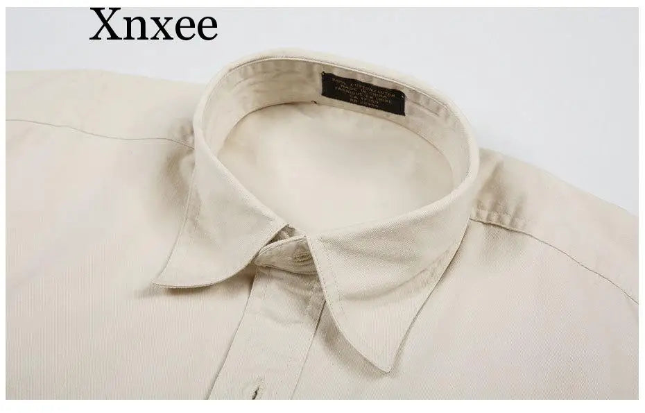 Xnxee Big & Tall Men's Summer Casual Cotton Shirts – Short Sleeve Relaxed Fit Woven Tops