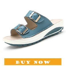 Bohemian Style Comfort Flip Flops for Women - Casual Wedge Sandals with Soft Flat Design by TIMETANG C065