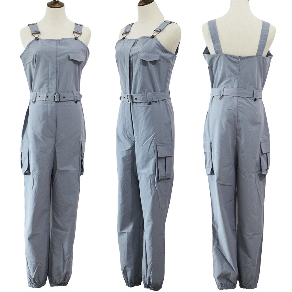 Chic Sleeveless Ankle-Tied Jumpsuit with Pockets for Women