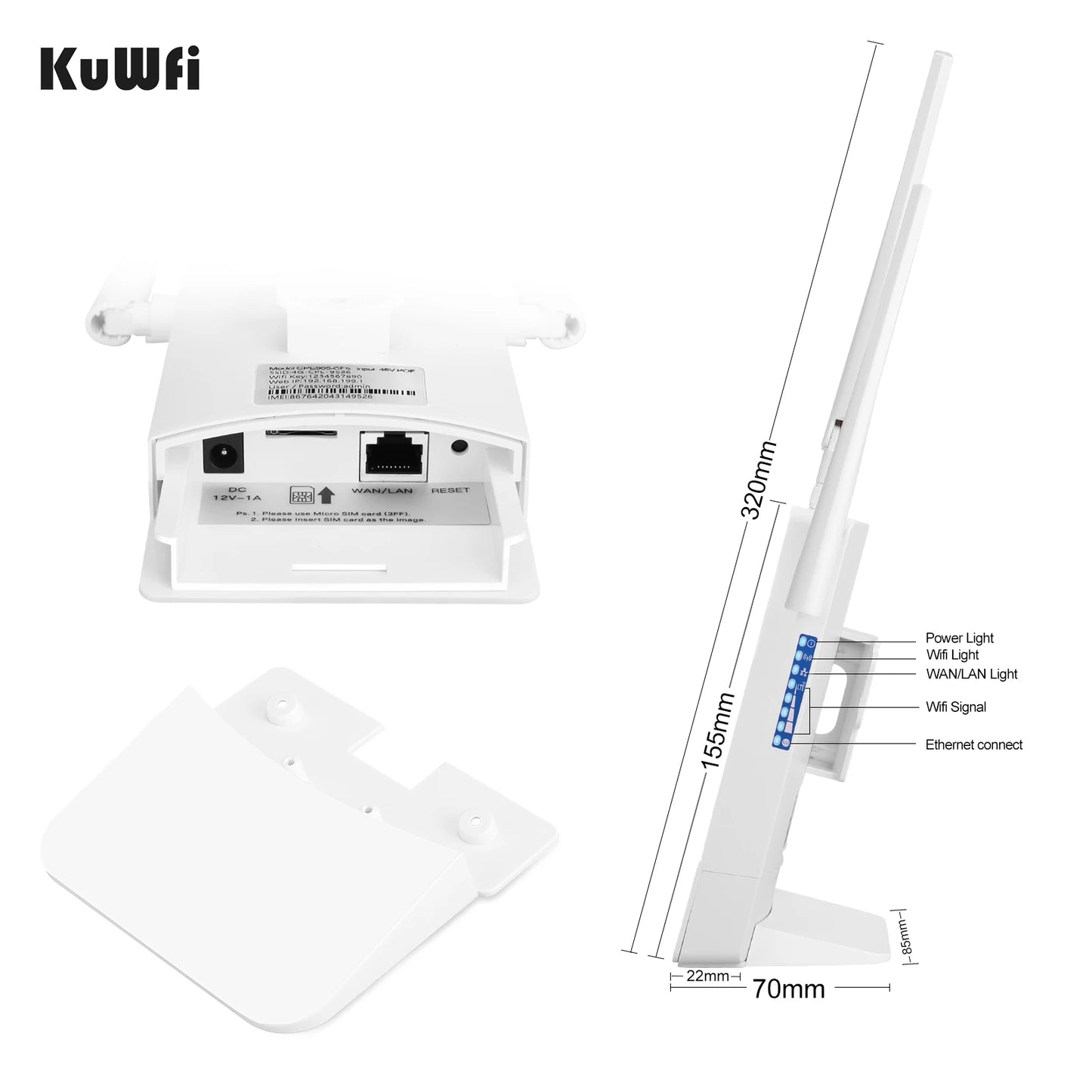 KuWFi Outdoor 4G LTE Router – Your Ultimate Solution for Fast and Dependable Internet Anywhere!