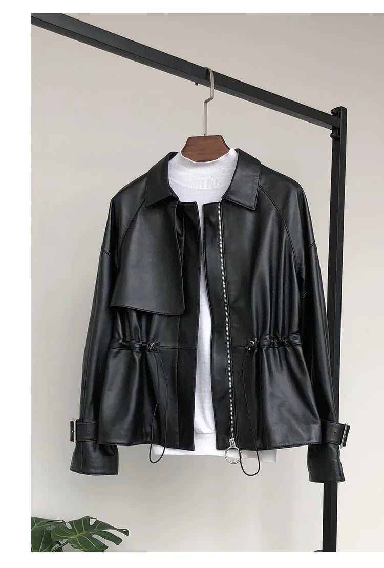 Tajiyane Genuine Leather Jacket Women Spring Autumn 2021 Real Sheepskin Coat Female Casual Jackets Chaqueta Cuero Mujer Pph4457