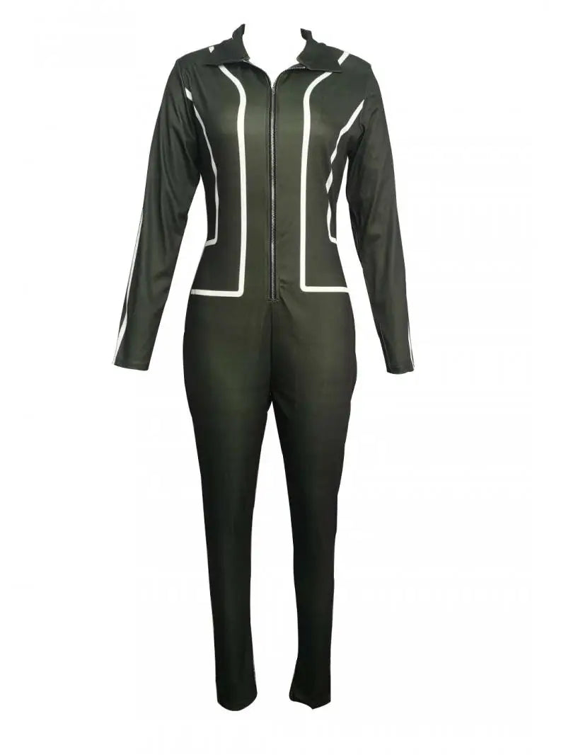 Reflective Stitch-Enhancing Women's Workout Jumpsuit for Hip Lift and Style