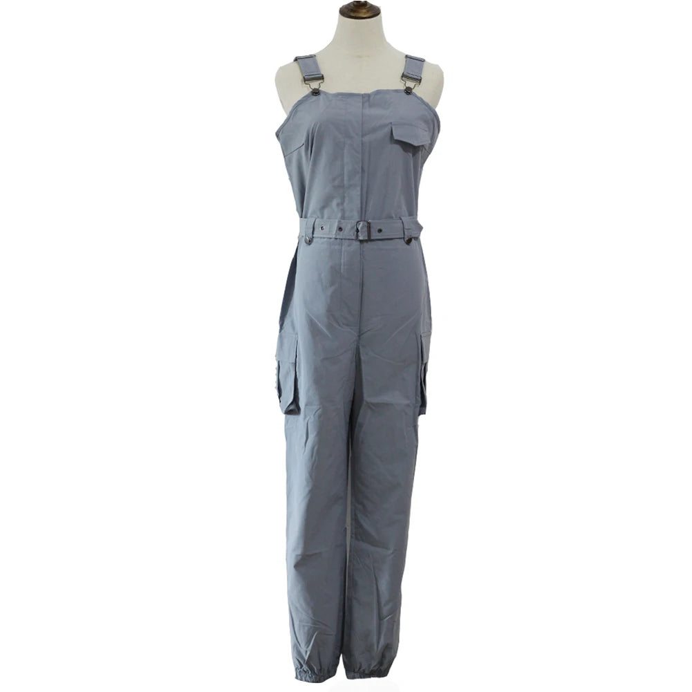 Chic Sleeveless Ankle-Tied Jumpsuit with Pockets for Women