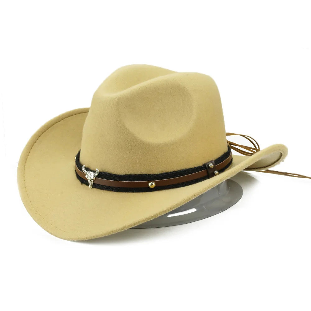 Versatile 17-Style Unisex Western Cowboy Hat for Men and Women - Perfect for Concerts and Outdoor Events