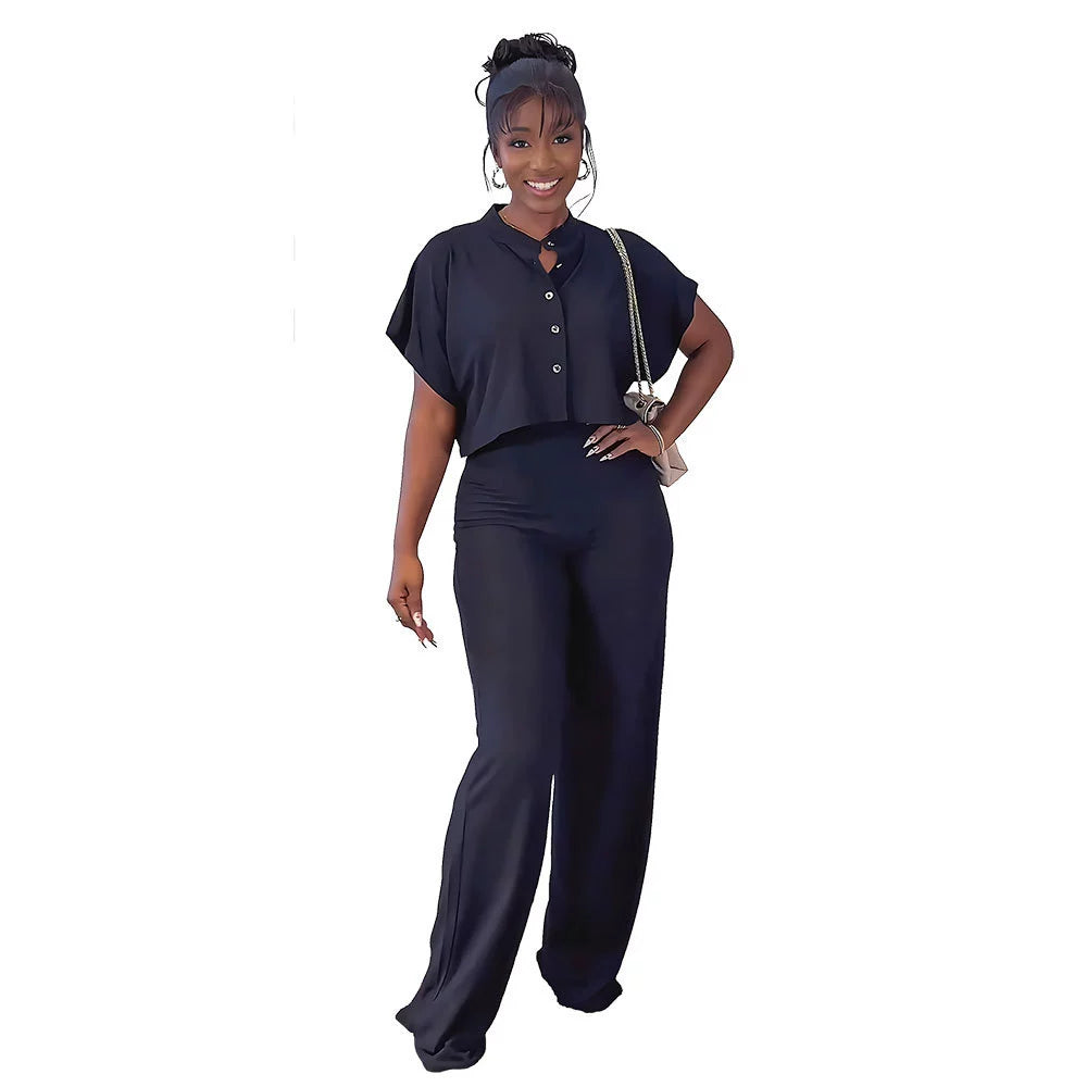 Chic Plus Size Women's Pants Ensemble for Effortless Style